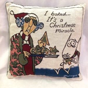 Christmas Miracle 12" square holiday pillow